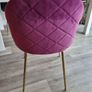 Purple Velvet Dining Chairs Image 3