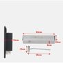 43 Inch Wall Mount Rectangular Ethanol Fireplace Stainless Steel Heater Image 5