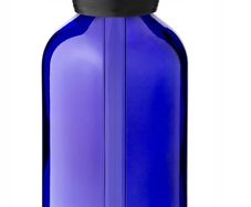 100 ml Blue Glass Bottle with Glass Pipette Drop
