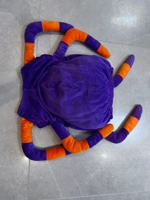 Purple and orange spider fancy dress costume