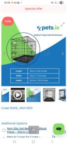 Medium sized dog crate