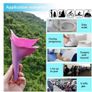 Female Outdoor Pee Urinal Travel Camping Portable Urinal for Women Soft Silicone Disposable Urination Paper Device Stand Up Image 2