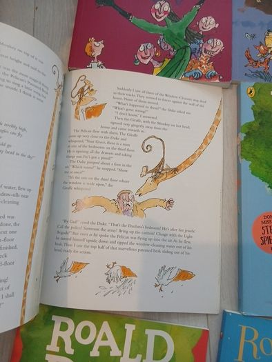 Roald Dahl large coloured illustrated book set