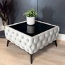 Coffee table with glass velvet Image 9