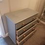 Solid Pine Chest of Drawers - Grey Chalk Painted Image 2