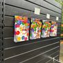 Large Black Metal Slat Wall Shop Shelving Display Image 4