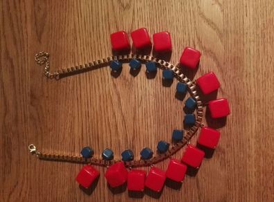 Red And Blue Necklace