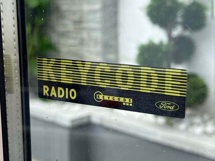 Ford Classic radio 'KEYCODE' Window stickers x2