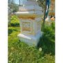 Pair of Cast Iron Urns on Pedestals H397 Image 4