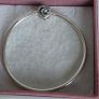 Pandora Moments encircled clasp bangle openwork swirl clasp holding a sparkling center crystal in great condition Image 3