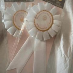 2x first holy communion badges