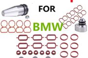 Swirl Flaps Blanks Plate &amp; Intake Inlet Manifold Gasket Seal For for BMW N47 N57 M57 E39 E60 E46 E53 E83 E65 E61 E65 535D 320D