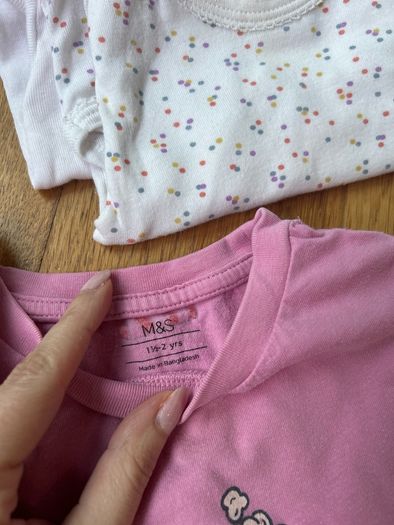 Petit Bateau and Marks & Spencer baby girl clothing bundle