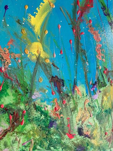 Original Painting Irish Floral art flowers