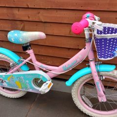 Kids unicorn bike size 16 inch wheels
