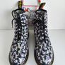 Dr Martens 1460 Pascal floral purple 8 hole boots UK6.5 EU40 US8.5 Image 2