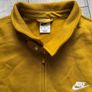 Nike Harrington Jacket Full Zip Mustard Yellow Fleece 3XL Image 5