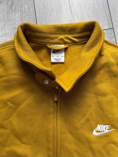 Nike Harrington Jacket Full Zip Mustard Yellow Fleece 3XL