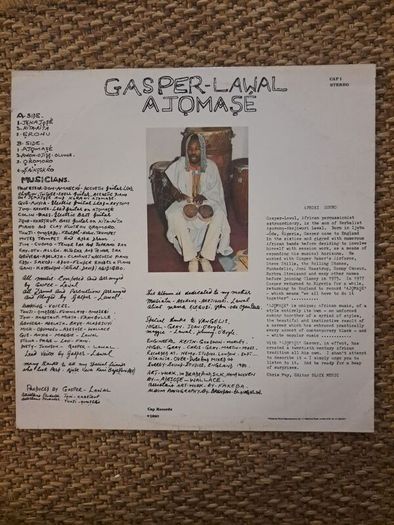 Casper lawal Ajomase 1980 Cap Records