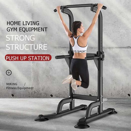 Indoor Pull Up Bar Adjustable Horizontal Bars Multifunction Workout Pull Up Station Power Tower Home Gym Fitness Equipment 150kg