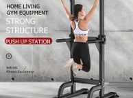 main image for ad Indoor Pull Up Bar Adjustable Horizontal Bars Multifunction Workout Pull Up Station Power Tower Home Gym Fitness Equipment 150kg