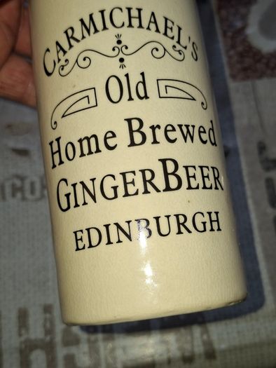 Vintage Carmichael's Old Home Brewed Ginger Beer Edinburgh Stoneware Bottle, Postage Available or Collection