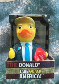 Donald Trump large rubber duck
