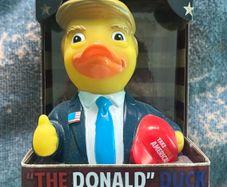 Donald Trump large rubber duck