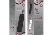 T14 2m 2500W 3 Plugs + 3-USB Ports Multifunctional Socket With Switch, Specification: EU Plug (Black)