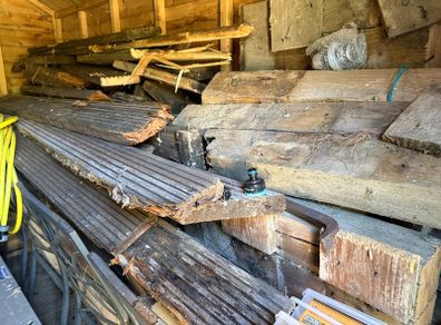 Shed full of firewood
