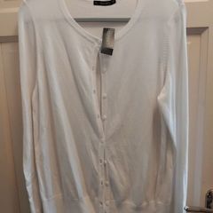 white button cardigan 16 to 18 tags
