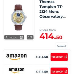 men watch Thomas tompion automatic