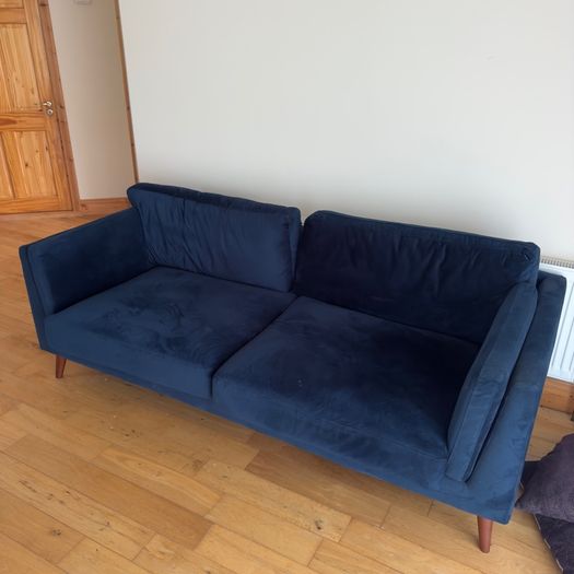 Blue Fabric Sofa