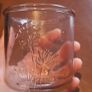 Decorative Embossed Floral Glass Bottle / Vase and candle holder Image 2