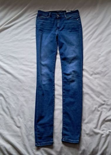 tommy hilfiger harlem flex super skinny jeans Size 27/30 mid rise zip fly