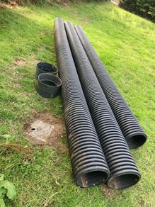 300 mm twin wall drainage pipes