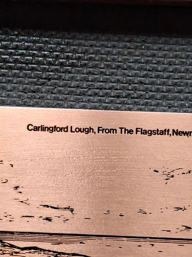 Vintage Copper Etching is Titled "Carlingford Lough, From The Flagstaff, Newry., Postage Available or Collection