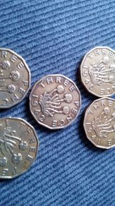 Scottish Brass Three Pence Coins. Sequential.  Bargain.