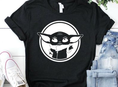 star wars baby yoda the mandalorian the child star wars t-shirt tee top shirt