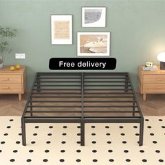 Double Bed Frame 4ft6 with Rounded Corner Legs