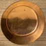 Copper Dish Signed. Image 2