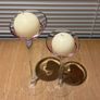 Glass Candle Holder and Candles x 2 Image 2