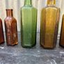 Antique Poison chemist pharmacy bottles set X6 Image 4
