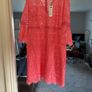 Marc Cain coral lace dress size uk 16 Image 2