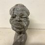 Antique Carved Solid Stone Bust Sculpture ...Signed on Base. Image 4