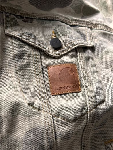 denim jacket Carhartt Camo Duck Helston men women unisex BNWT