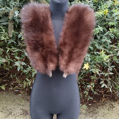 Art Deco Double Pelt Mink Cape