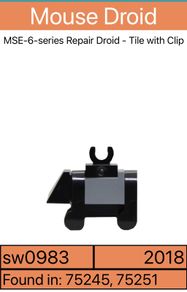 Lego minifigure Mouse Droid sw0983 - 2018