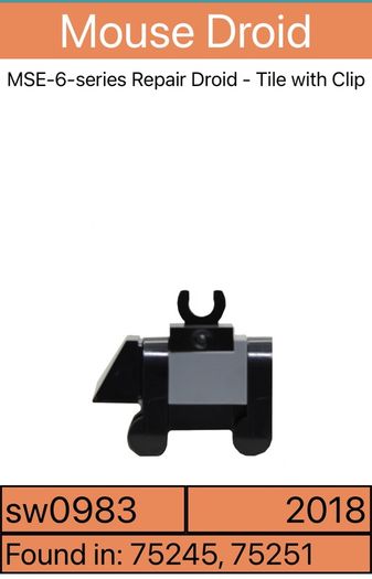 Lego minifigure Mouse Droid sw0983 - 2018