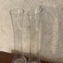Pair of Tall Clear Glass Floor Vases Image 3